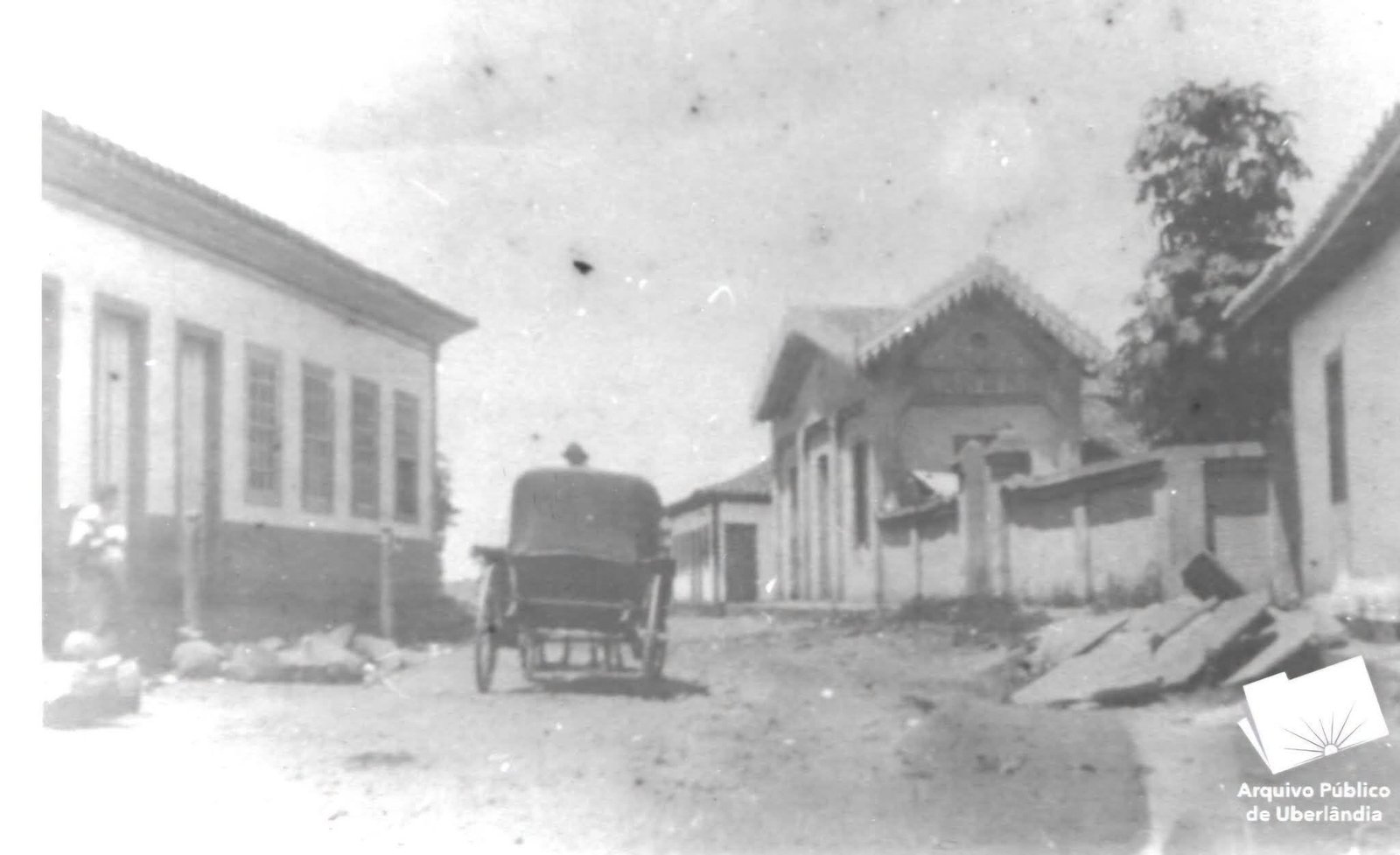 Foto histórica de Uberabinha, atual Uberlândia, no início do século 20