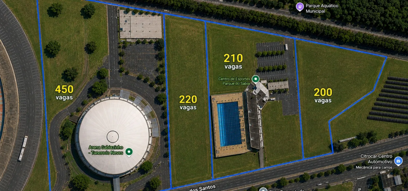 Após impasse, Parque do Sabiá terá quase 2 mil novas vagas de estacionamento para Uberlândia x CSA